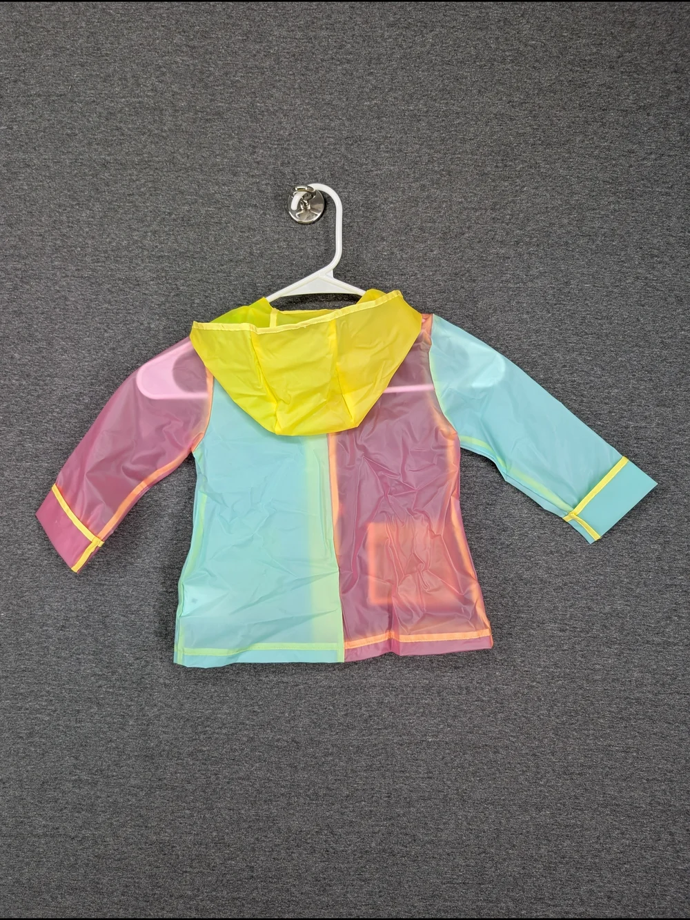 Children's Buffalo Rain Jacket - Pastel Multi-Color Hooded Windbreaker